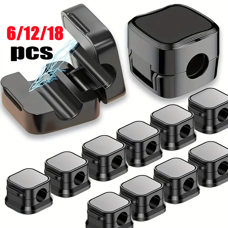 Magnetic Charging Cable - Clips de rangement de câbles magnétiques,