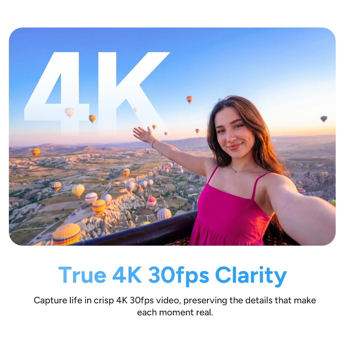 Action Camera 4K - Caméra d'action miniature étanche SJCAM C100PRO