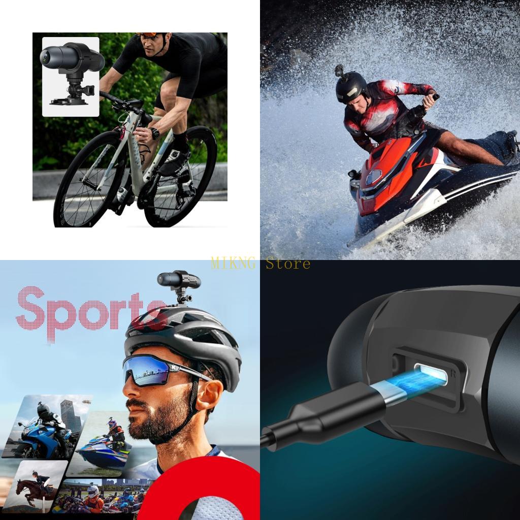 Action Camera 4K - Caméra d'action extérieure 4K, Mini caméra
