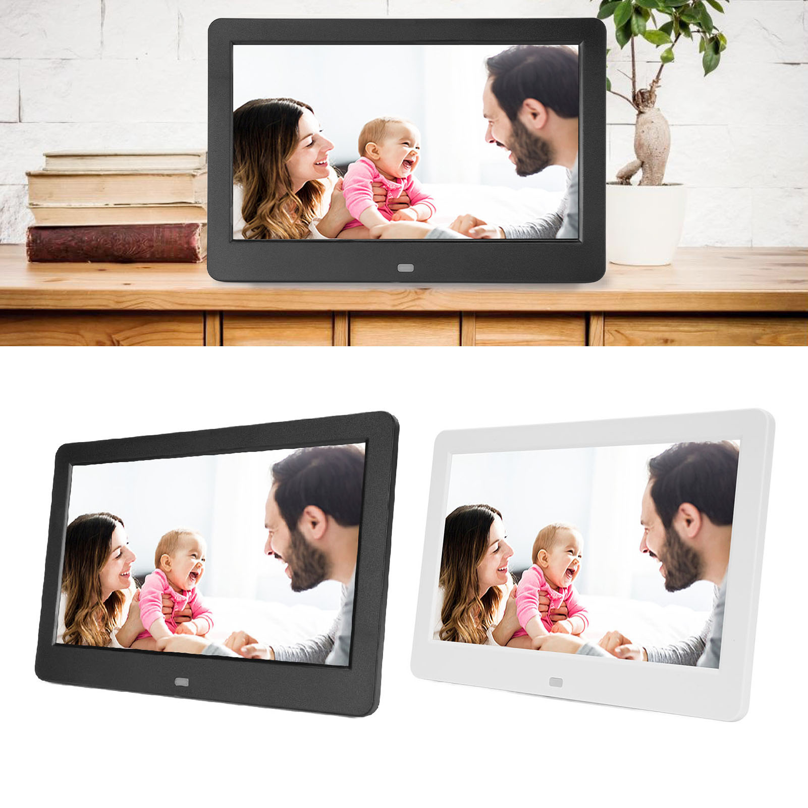 Digital Photo Frame Wifi - Cadre Photo numérique haut-parleur stéréo multifonctionnel