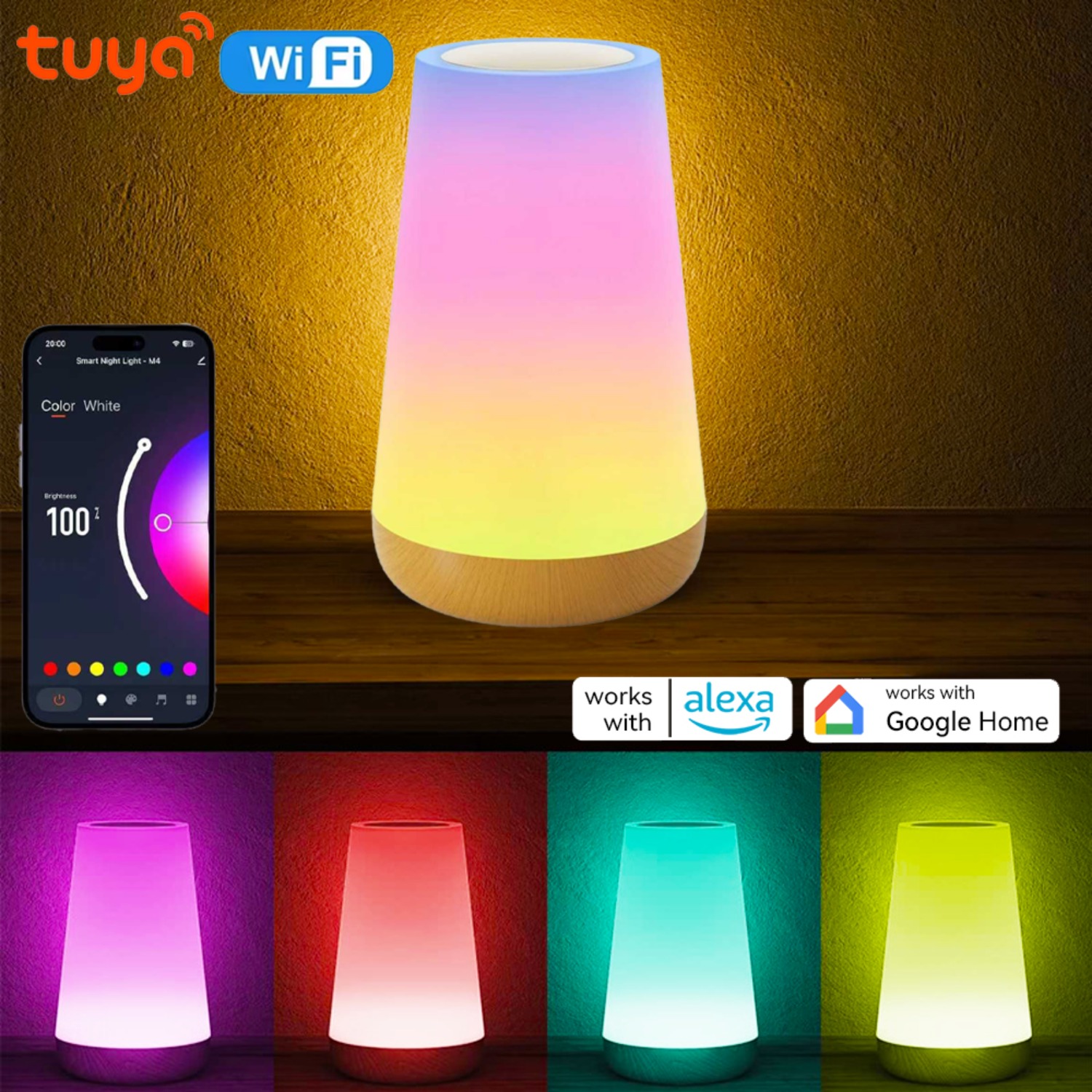 Rgb Desk Lamp Smart - Lampe de table intelligente WiFi Tuya
