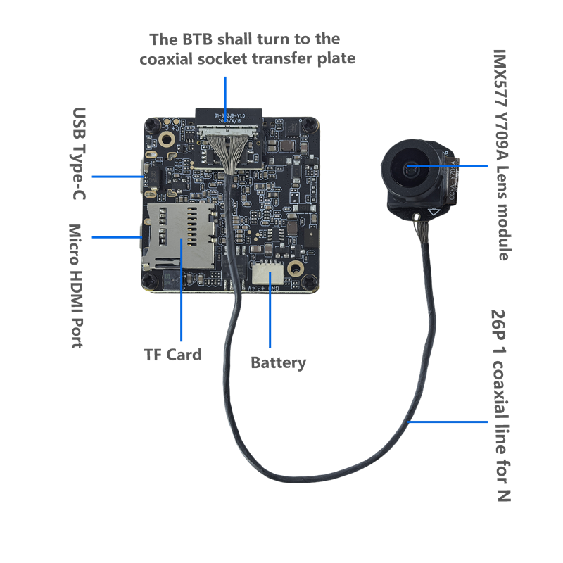 Module de caméra IMX577 4K 30F - Action Camera 4K avis et prix