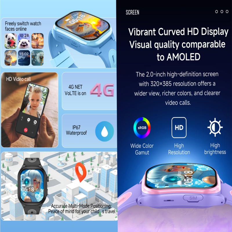 Montre connectée 4G pour enfan - Electronics Quiz avis et prix