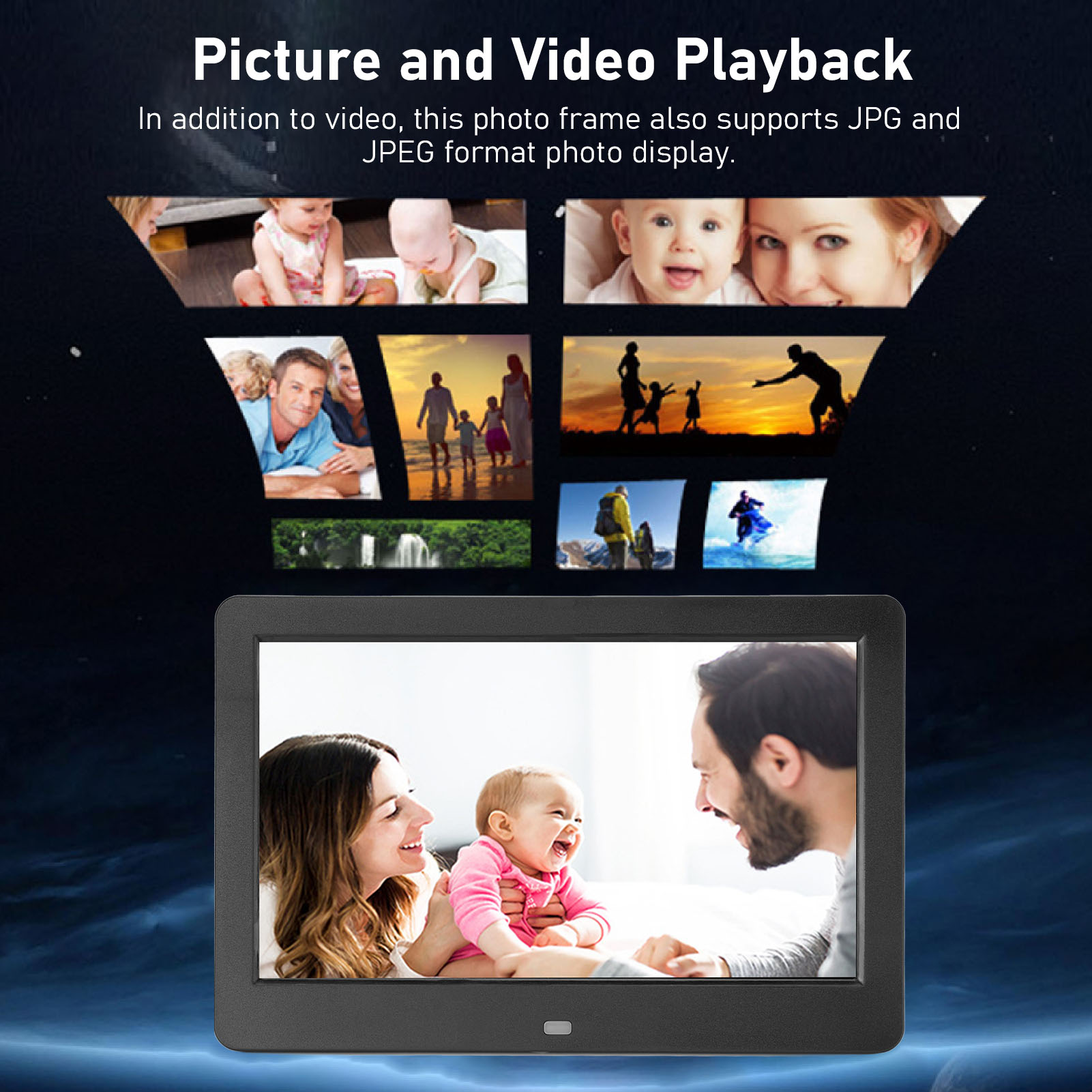 Cadre Photo numérique haut-par - Digital Photo Frame Wifi avis et prix