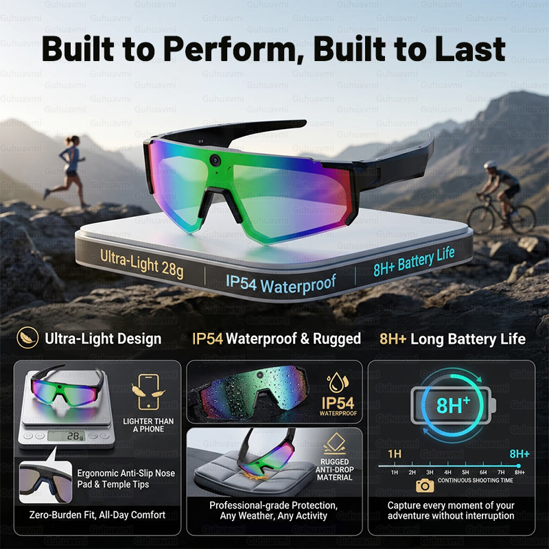 Nouvelles Lunettes Intelligent - Action Camera 4K avis et prix
