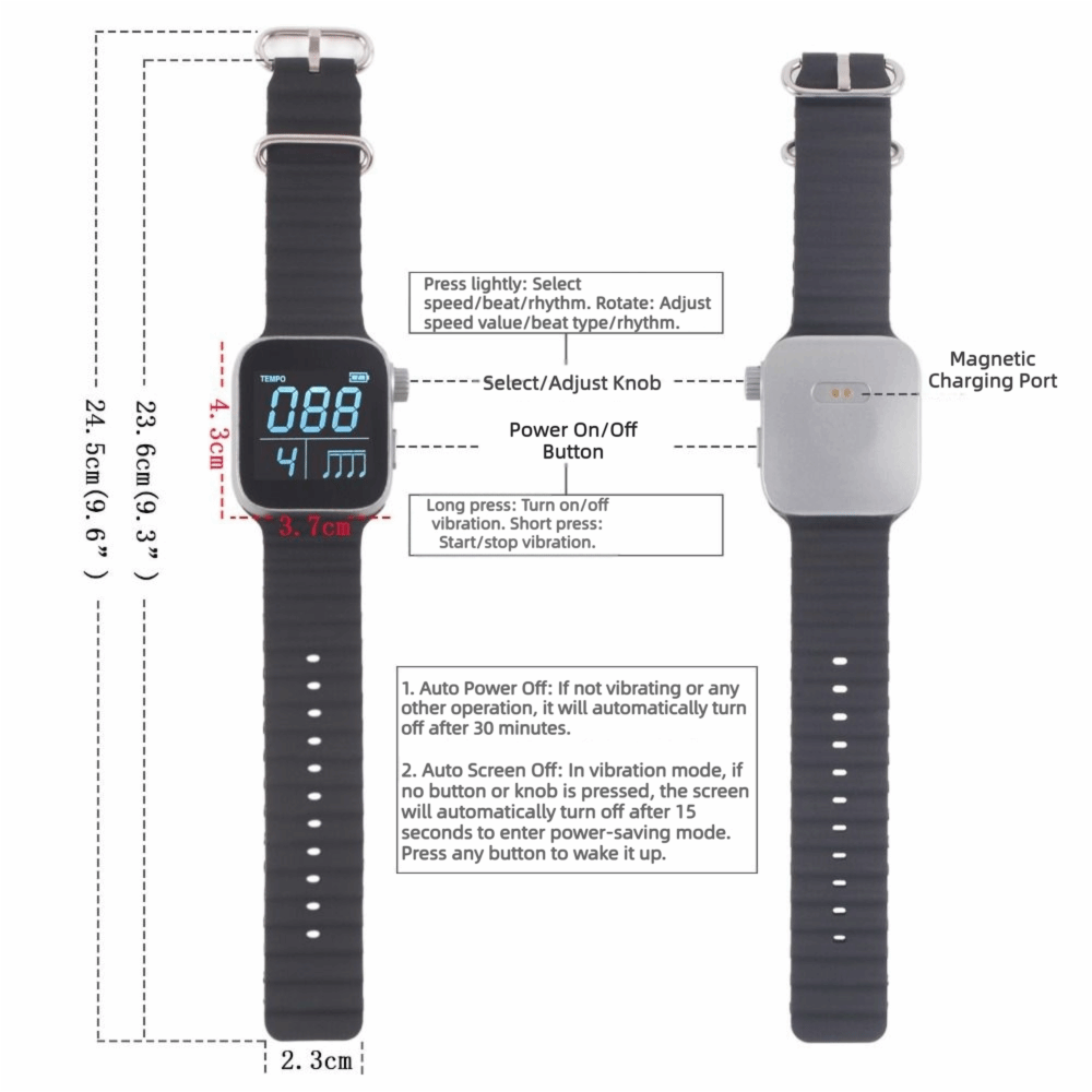 Montre métronome vibrante régl - Magnetic Charging Cable avis et prix