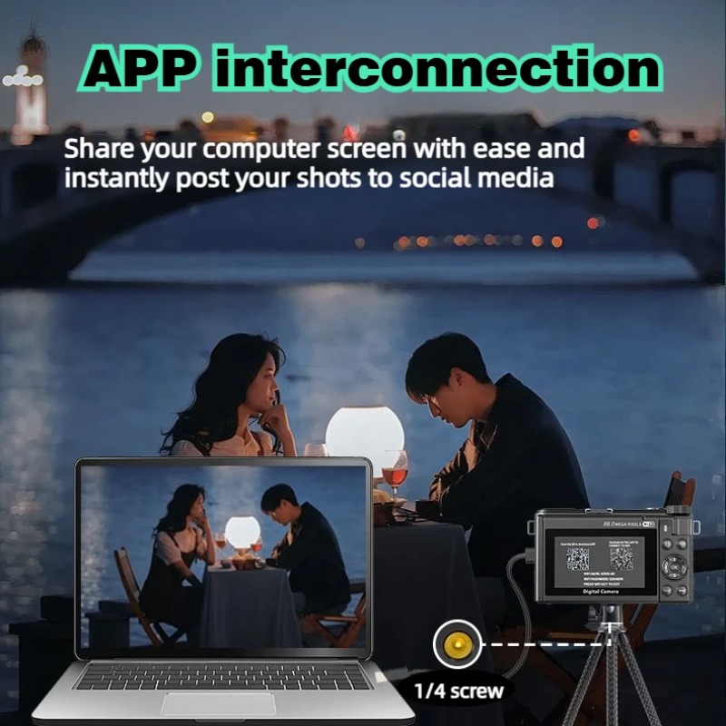 Caméra numérique WD300 8K, cam - Digital Photo Frame Wifi avis et prix
