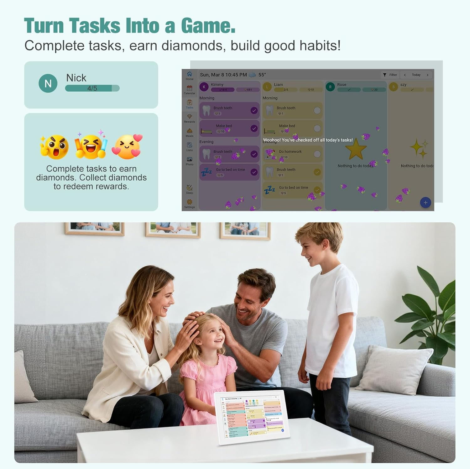 Calendrier familial numérique  - Digital Photo Frame Wifi avis et prix